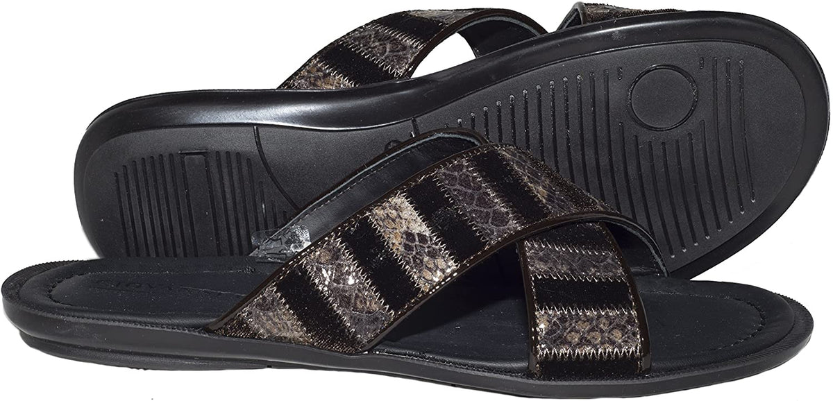 Giovanni Conti 216 Brown Velour Criss Cross Sandals – Enrica 