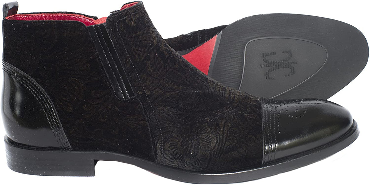 Giovanni Conti 7271 Black Leather Sheepskin Fur Lace Zip Ankle Boots CASADEI ?? WOMEN main image 4