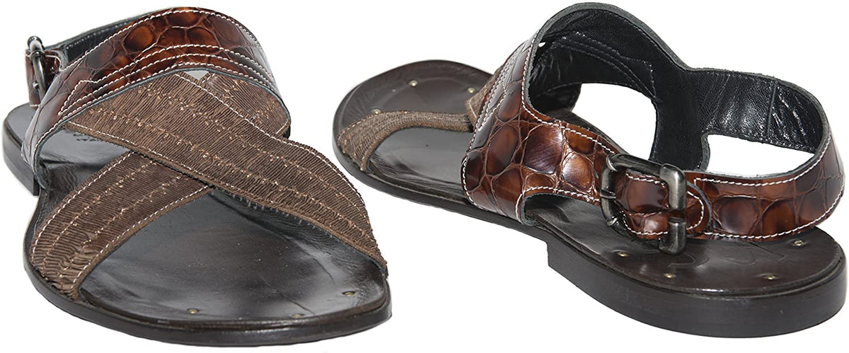Roberto Guerrini S300 Brown Patent Leather Suede Trim Back 