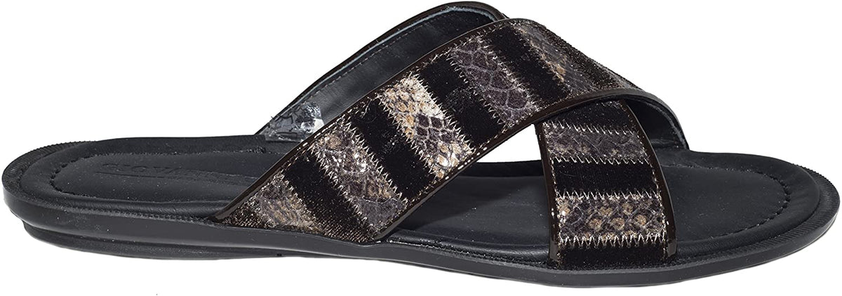 Giovanni Conti 216 Brown Velour Criss Cross Sandals – Enrica Lossi