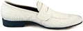 Jo Ghost 1373M White Patent Weaved Leather Loafers