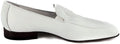 Carlo Ventura White Leather Slip On Loafers