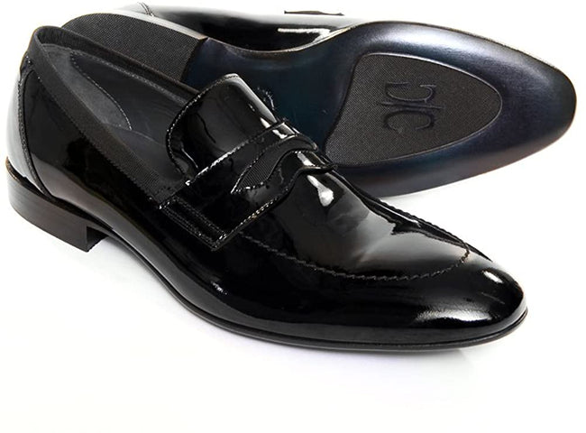 Giovanni Conti 3181-01 Black Ultra Patent Leather Loafers