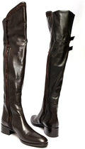Le Pepe A44467 Womens Brown Leather Over-The-Knee Boot.