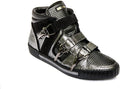 Alessandro Dell'Acqua Ume Acciaio Silver and Black with Hook Closure Sneakers