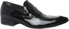 Giovanni Conti 3129-01 Black Patent Leather Slip On Loafers