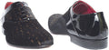 Giovanni Conti 3581L-03 Black Patent Leather Velour Lace Up Shoes