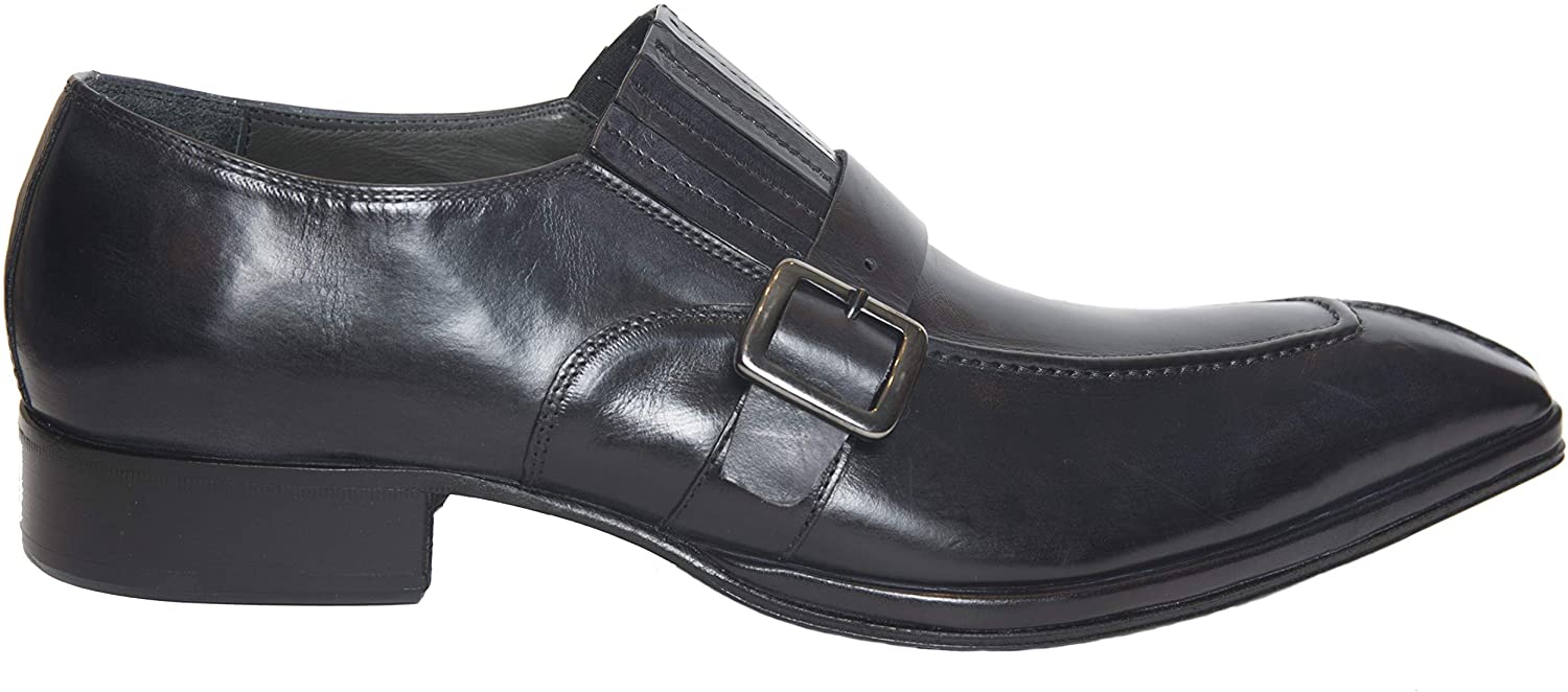 Jo Ghost 158 Black Leather Buckle Slip On Loafers – Enrica Lossi