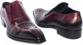 Jo Ghost 3046M Burgundy Leather Slip On Loafers