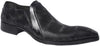 Jo Ghost 598M Black Laser Pattern Leather Slip On Loafers