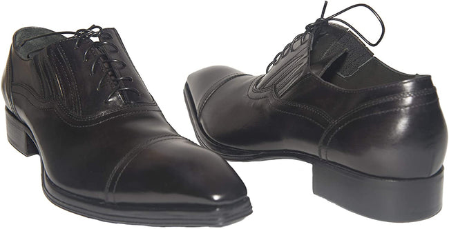 Jo Ghost 2131 Black Leather Lace Up Shoes