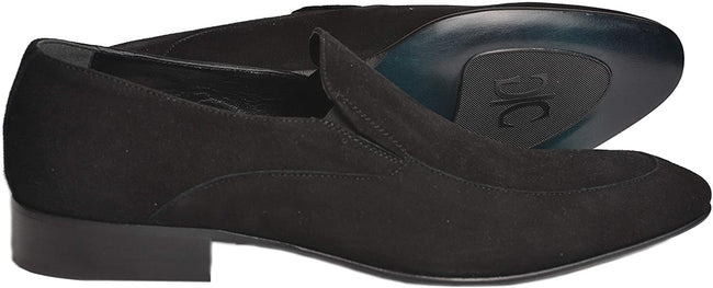 Giovanni Conti 2910A Black Suede Leather Slip On Loafers