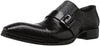 Jo Ghost 172 Black Leather Buckle Slip On Loafers