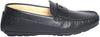 Giovanni Conti 1702-01 Black Front Logo Moccasins