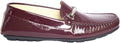 Giovanni Conti 1003-01 Burgundy Patent Leather Swarovski Element Moccasins