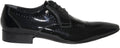 Giovanni Conti 2826-A Black Patent Leather Lace Up Shoes