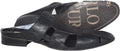 Carlo Ventura 2425 Black Leather Sliders