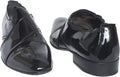Jo Ghost 3578M Black Ultra Patent Leather Zip Up Loafers