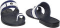 Giampiero Nicola 5399 Blue/White Lizard Leather Push In Toe Sandals