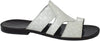 Roberto Guerrini S2002 White Patent Leather Push In Toe Sandals