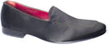Giovanni Conti 3412-02 Black Silk Leather Slip On Loafers