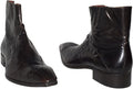 Jo Ghost 3248 Metal Brown Leather Button Decor Boots