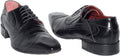 Jo Ghost 813 M Black Stitched Leather Lace Up Shoes