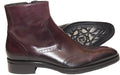 Jo Ghost 1418 Bordo Leather Zip Up Boots