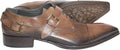 Jo Ghost 1523 Brown Leather Buckle Lace Up Shoes