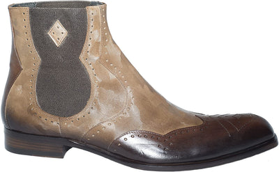 Jo Ghost 1099 Brown Leather Chelsea Style Boots