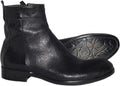 Jo Ghost 637 Black Laser Print Leather Zip Up Boots