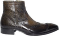Jo Ghost 740 Brown/Olive Studded Zip Up Boots